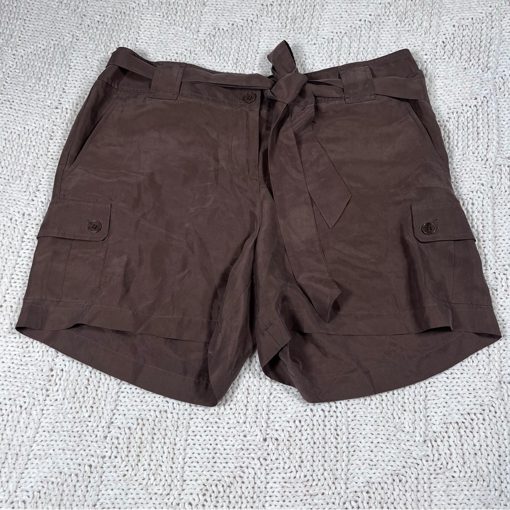 Talbots Petites Silk Cargo Shorts